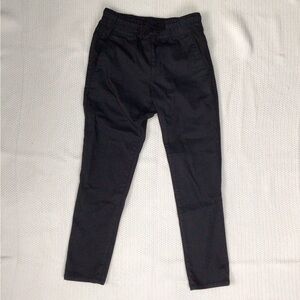 Bevy Flog Shely Black Soft Corduroy Pants Sz 28 Drawstring Pockets